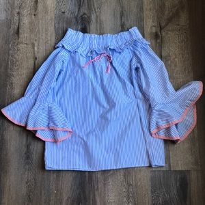 Girls Off the Shoulder Bell Sleeve Top Size 10/12